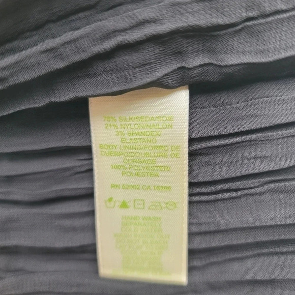 Sigrid Olsen Gorgeous Womens Silk Blend Knit Beaded Snap Cardigan Black Sequin M - Picture 6 of 10